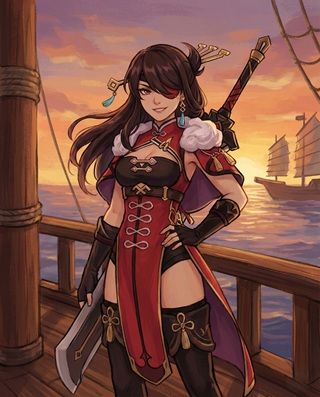 Beidou Genshin Impact Character Art